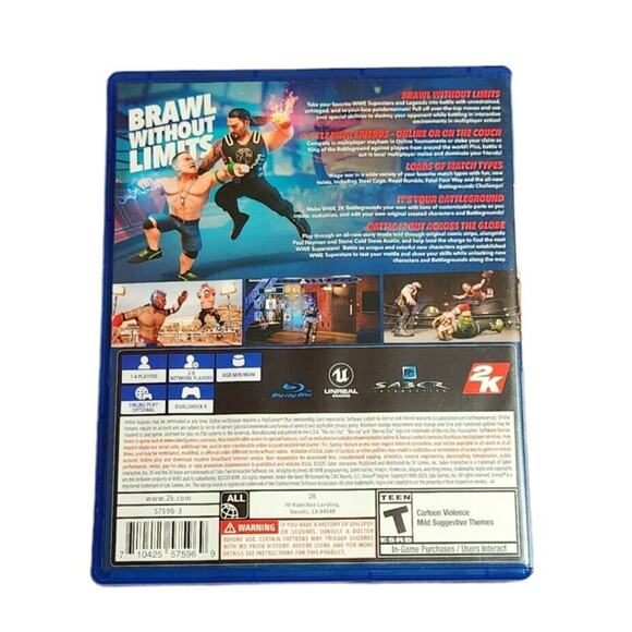 WWE 2K Battle Grounds CIB (Sony PlayStation 4, 2020) Pre-owned - Picture 2 of 4